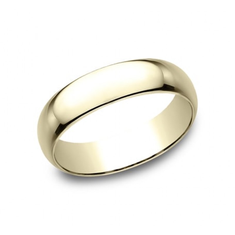 CLASSIC Mens 14k Yellow Gold Wedding Band 160Y