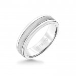6MM White Tungsten Carbide Ring