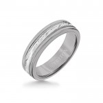 6MM Grey Tungsten Carbide Ring