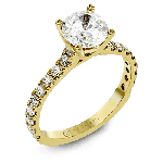 14k Gold Yellow ZR1563 Engagement Ring