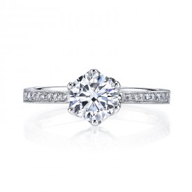 MARS 25283 Diamond Engagement Ring 0.16 Ctw.