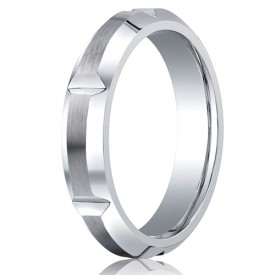 Benchmark 5mm Slotted Cobalt Chrome Ring with Polished Beveled Edges