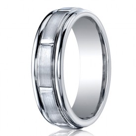 Benchmark 7mm Dual Finish Slotted Cobalt Chrome Ring