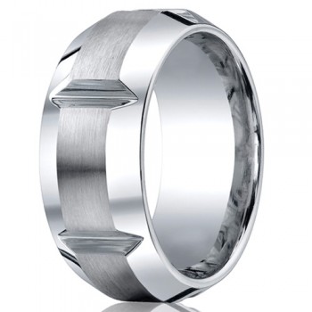 Benchmark 10mm Slotted Cobalt Chrome Ring with Polished Beveled Edges