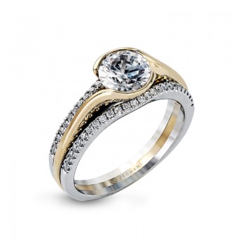 Two-Tone ZR1048 Engagement Ring